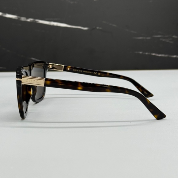 NEW GG1502S 002 GUCCI SQUARE HAVANA BROWN UNISEX SUNGLASSES GUCCI - Picture 7 of 13